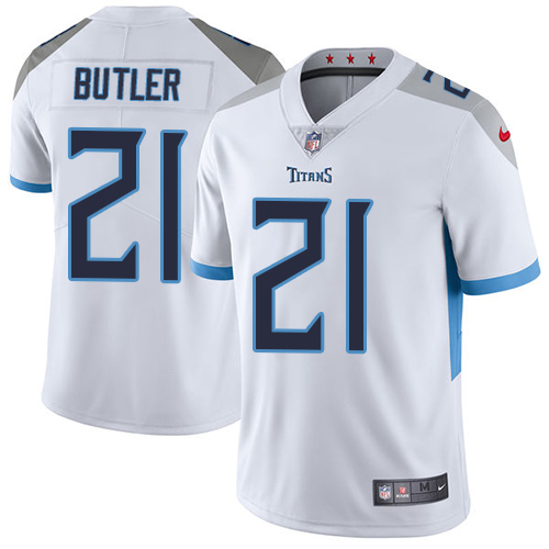 Nike Titans #21 Malcolm Butler White Youth Stitched NFL Vapor Untouchable Limited Jersey